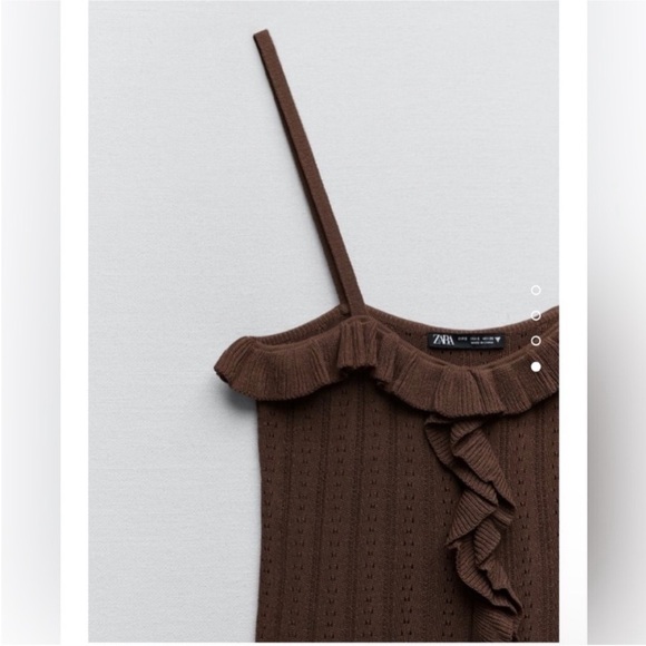 Zara knit set in brown, top and bottom NWT - Picture 6 of 6